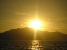 Wschód słońca na Filipinach