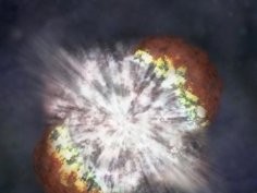 Artystyczna wizja wybuchu 2006gy© NASA