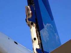 Uszkodzony ogon Airbusa© TSB