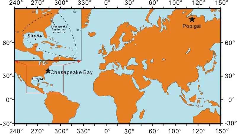 Wielkie uderzenia asteroid nie spowodowały długotrwałych zmian klimatu