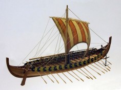 Model łodzi wikingów