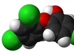 Cząsteczka triclosanu