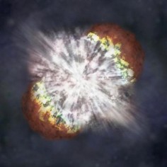 Artystyczna wizja wybuchu 2006gy© NASA