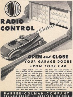 Reklama bramy garażowej na pilota (rok 1948)© Roadsidepictures