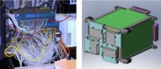 Kable w tradycyjnym systemie (L) i propozycja Lightfleet (P)© Lightfleet