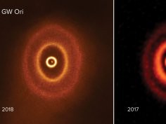 ALMA (ESO/NAOJ/NRAO), S. Kraus & J. Bi; NRAO/AUI/NSF, S. Dagnello