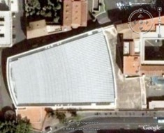 Dach audytorium Pawła VI© Google Earth